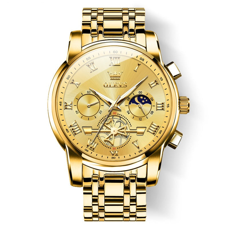 Luxusdesign Dodecagon Quartz Watch Neues multifunktionales Männer -Armbanduhr