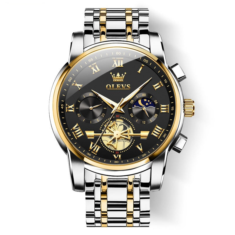 Luxusdesign Dodecagon Quartz Watch Neues multifunktionales Männer -Armbanduhr