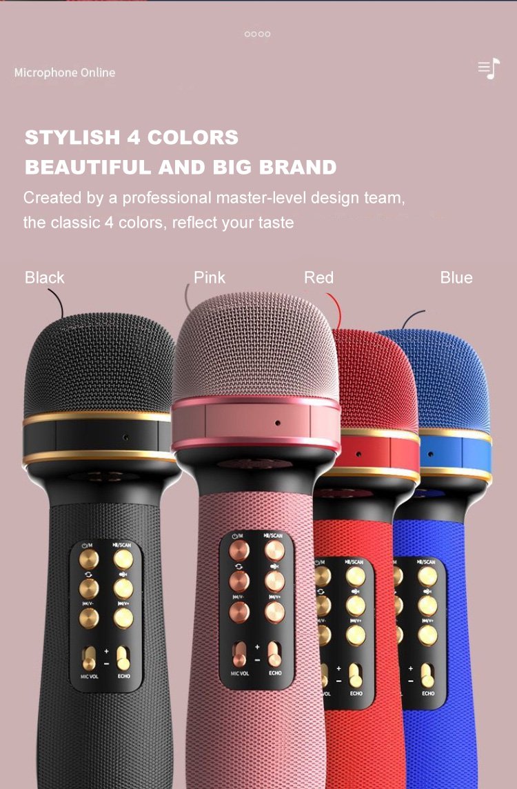 Wireless Bluetooth Karaoke Microphone