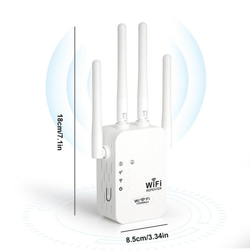 🥳2026 HOT SALE🥳💞50K+ SOLD!🚀📶 Dead Zones? Gone for Good! 1200Mbps WiFi Extender – Covers 10,000 sq.ft & 50 Devices. 🏡✨
