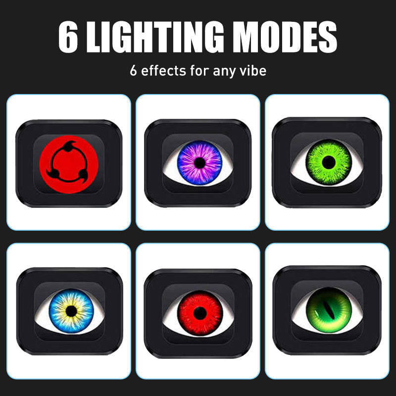 2PCS LED Devil Eyes Lights for Motorcycle Rearview Mirror