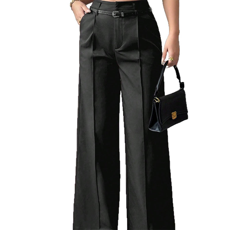 ⏳Limited-time 50% off⏰Women‘s Wide-Leg Trousers with Belt🎗️👖
