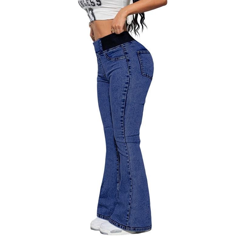 🥳2026 HOT SALE🥳💞50K+ SOLD!👵👖 50% OFF! High-Waist Stretch Flare Jeans – Gentle tummy control, comfy stretch. Flattering flare leg. Perfect for daily wear. 🌸✨