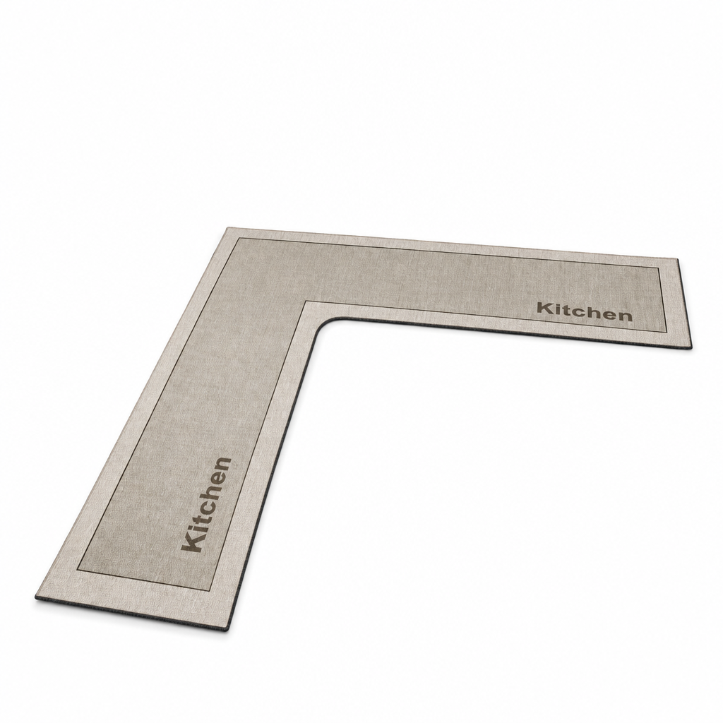 🏠 L-Shaped Absorbent Kitchen Floor Mat
