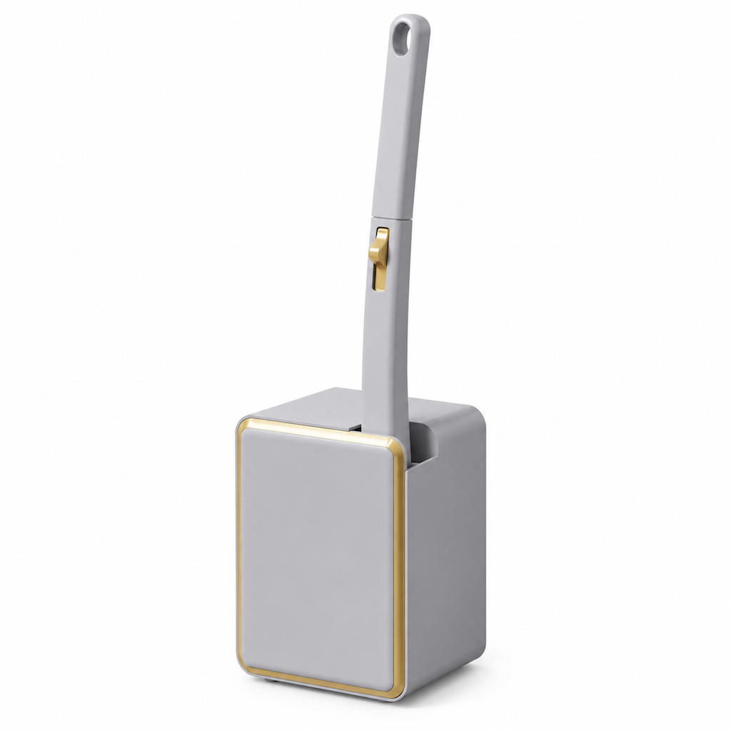 🚽 Wall-Mounted Disposable Toilet Brush with Refill Heads