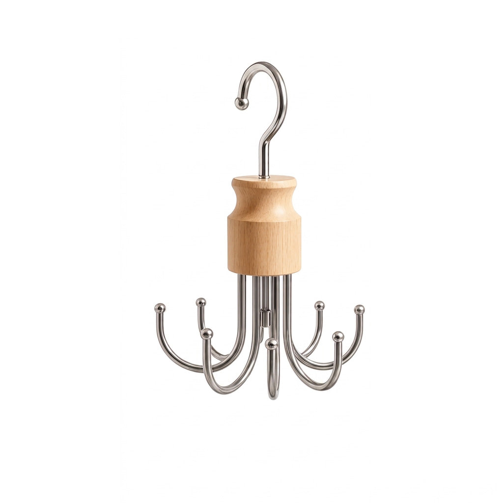 👜 Heavy-Duty Multi-Function Hanger with 8 Metal Hooks