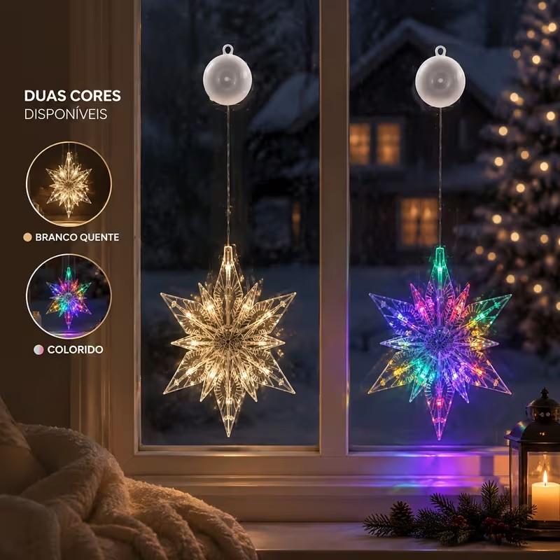 ✨ Reusable Christmas Suction Window Light