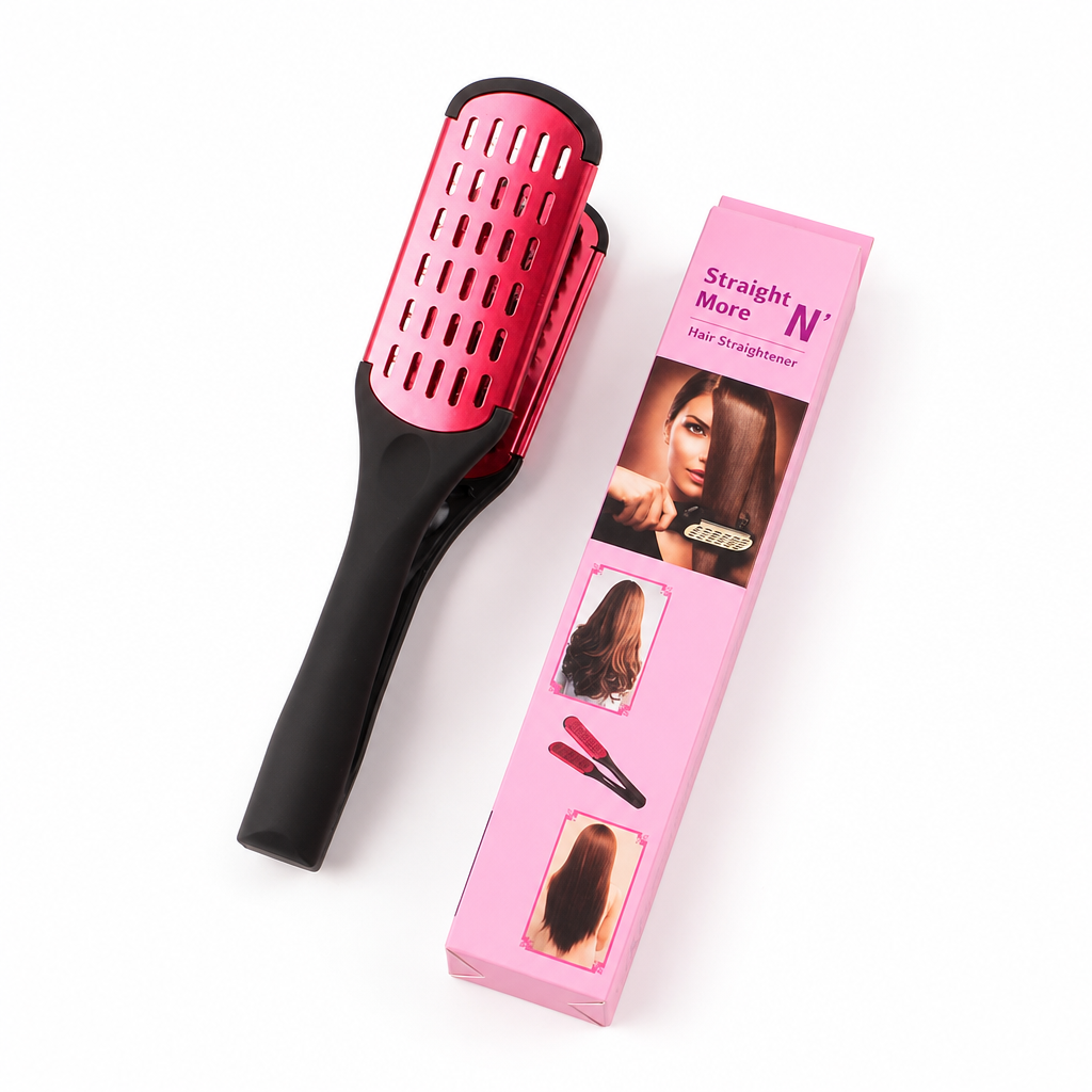 ✨ V-Shaped Heatless Hair Smoothing Comb – Anti-Frizz Styling Brush