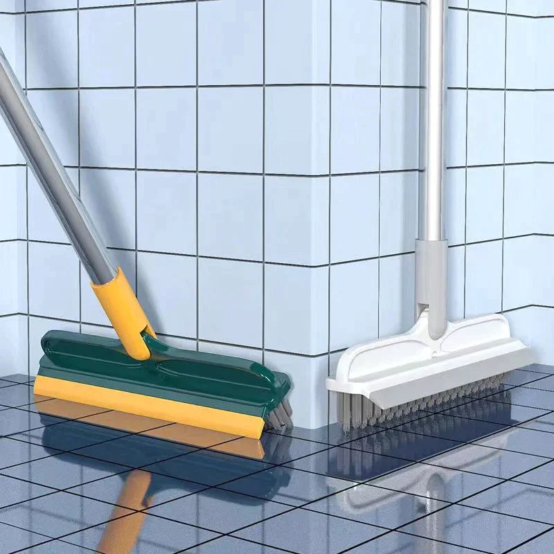 Bathroom Bristles Tile and Floor Crevice Cleaning Squeegee Brush