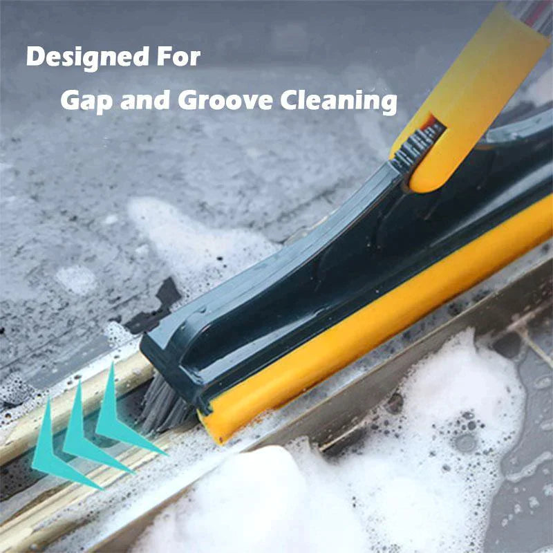 Bathroom Bristles Tile and Floor Crevice Cleaning Squeegee Brush