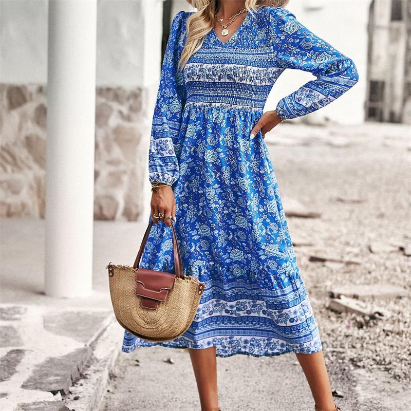 Casual Vacation Bohemian Dress