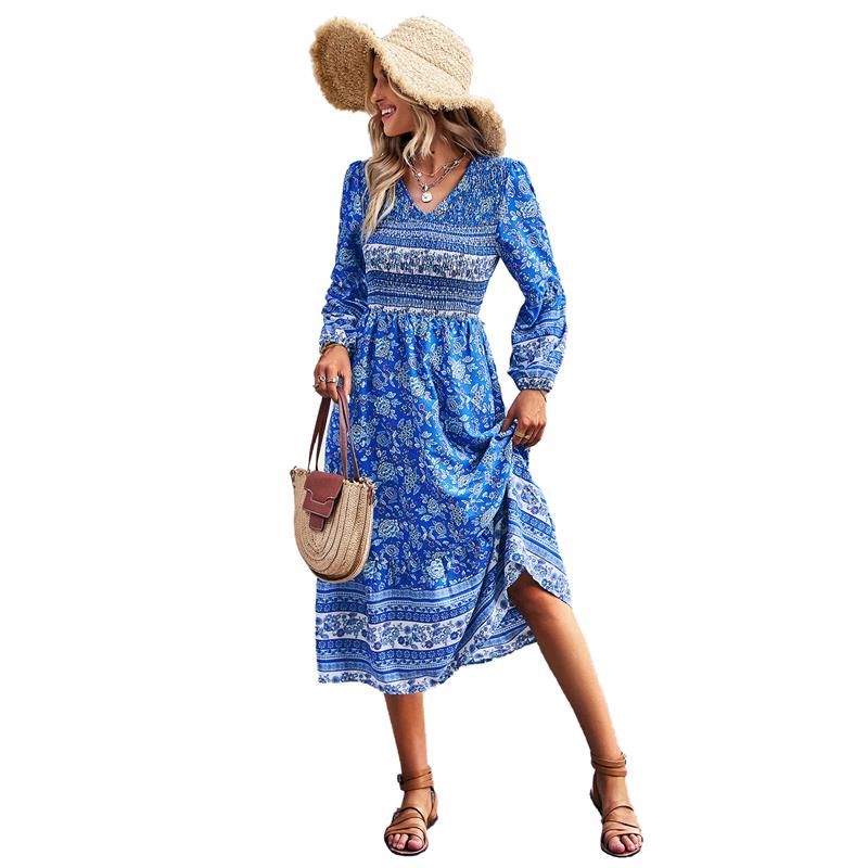 Casual Vacation Bohemian Dress