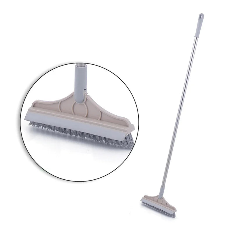 Bathroom Bristles Tile and Floor Crevice Cleaning Squeegee Brush
