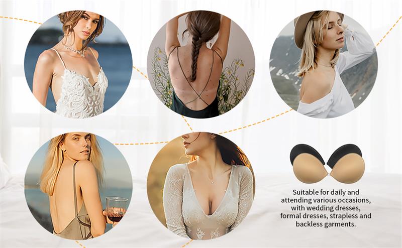 Adhesive invisible gathering bras(Choice of 87% of customers)
