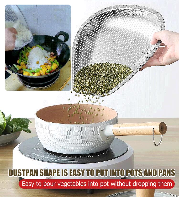 Buy 2 free 1-Stainless Steel Dense Hole Drain Dustpan
