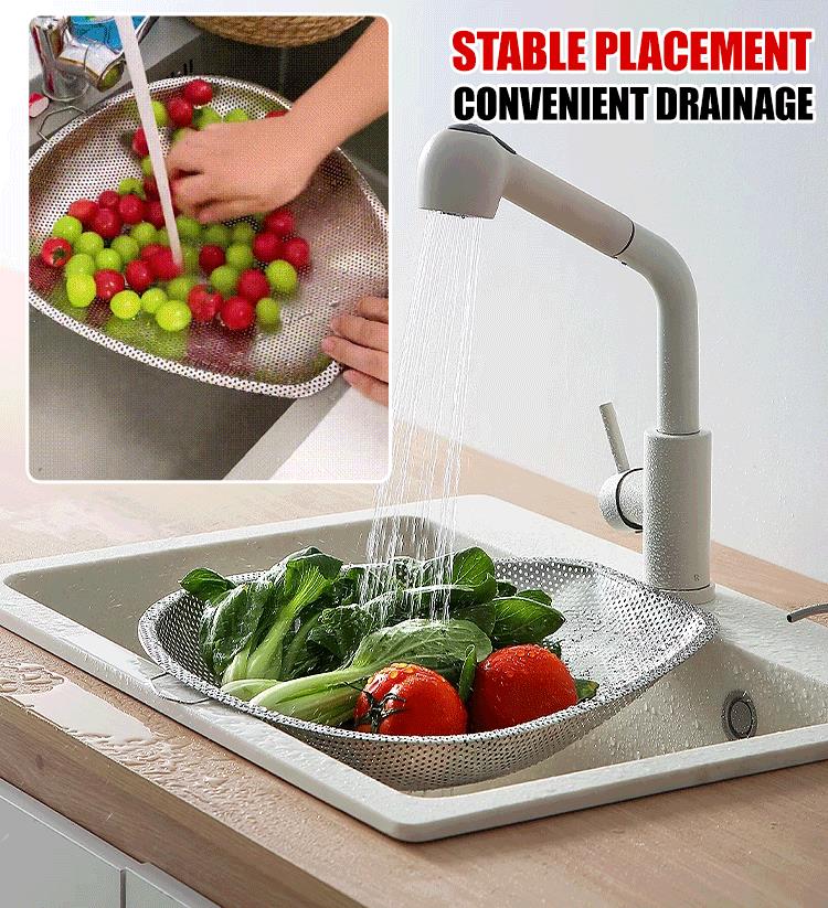 Buy 2 free 1-Stainless Steel Dense Hole Drain Dustpan