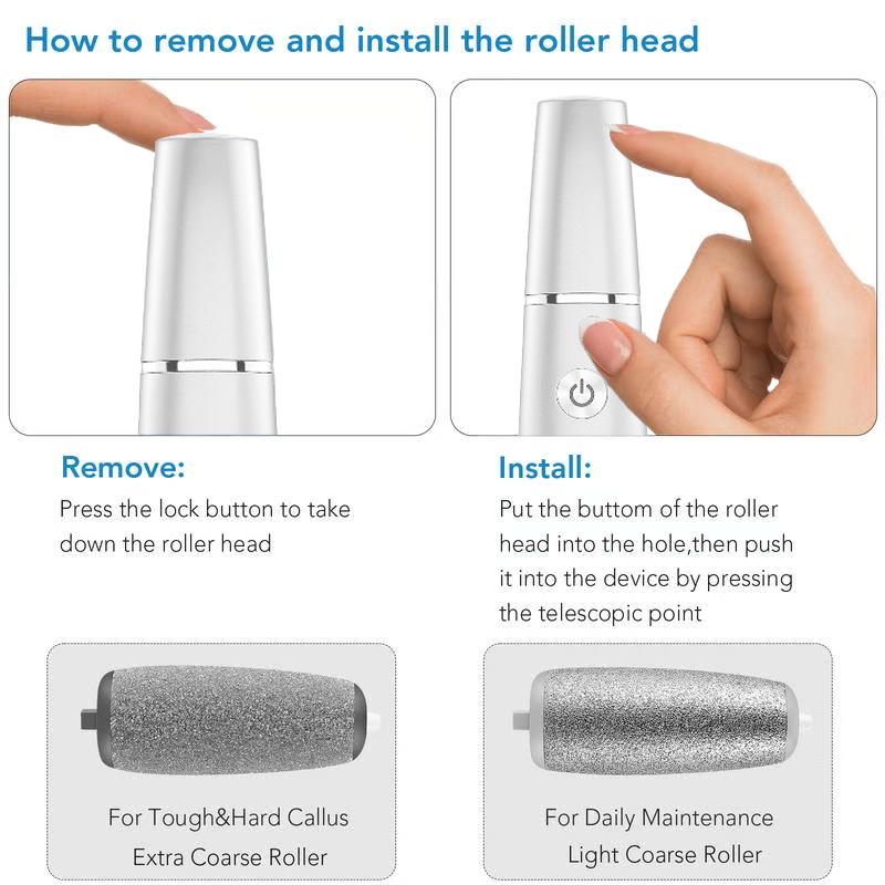 🥳2026 HOT SALE🥳💞50K+ SOLD!💥🎁✨ 50% OFF! Electric Feet Callus Remover – 360° roller, 3 speeds. Safe for dry & wet use. USB rechargeable, 100 mins runtime. Baby‑soft feet at home. 🦶💨
