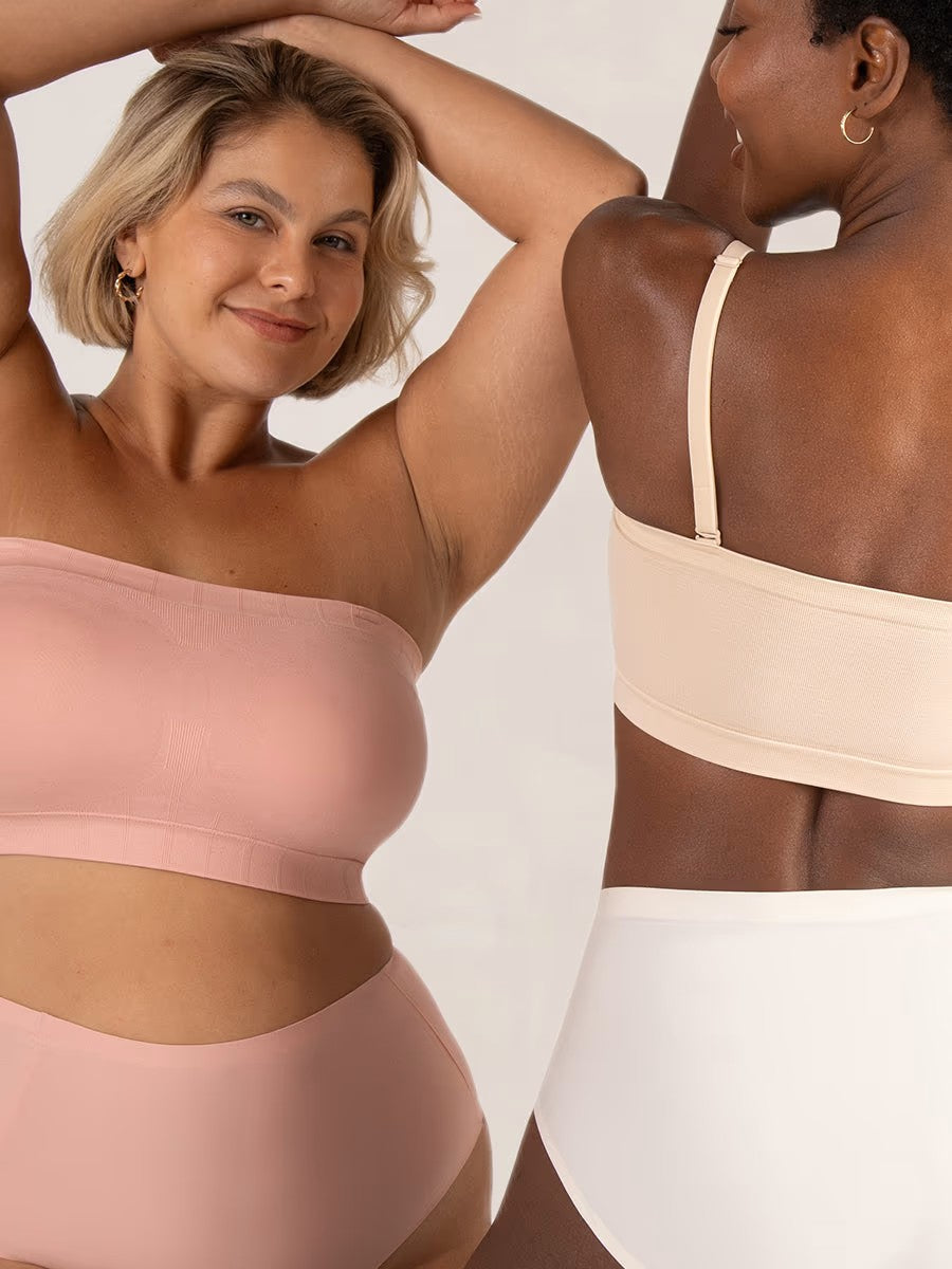 ⛱️Last day: 50% off for a limited time🤩🔥Convertible Strapless Bandeau Bra with Wireless Comfort, Anti-Slip Grip & Removable Straps