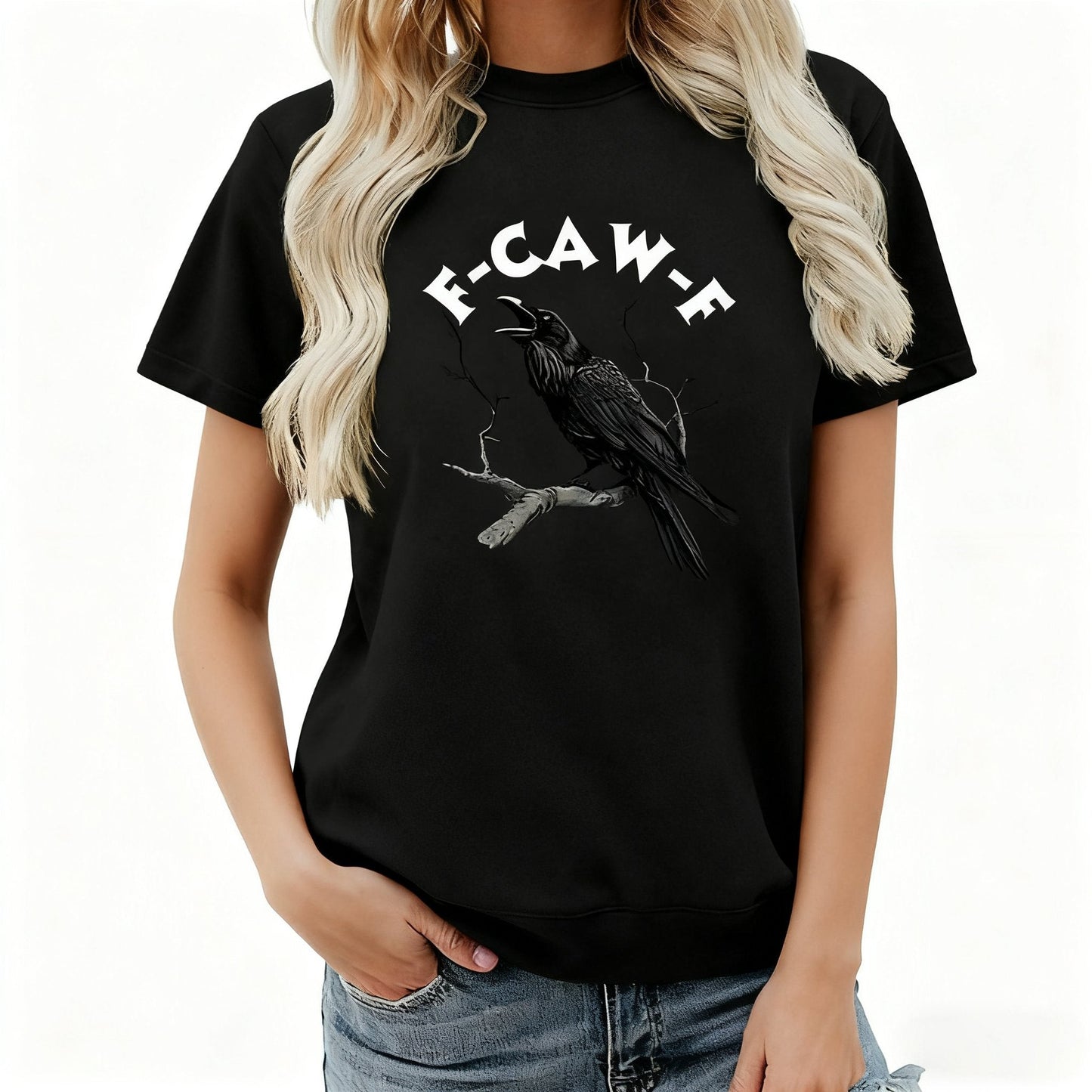 🏆LAST DAY SALE: Only $24.99!🔥 Humorous Crow Graphic T-Shirt – Say It With a Caw!