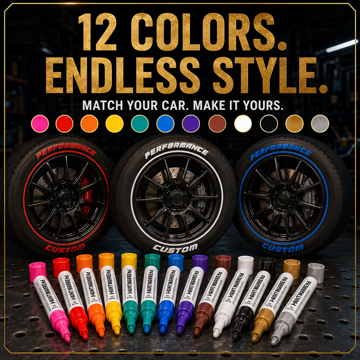 Oil-Based Waterproof Tire Marker Pen