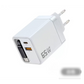 ⚡ 65W Fast Charger with Built-In Retractable USB-C Cable