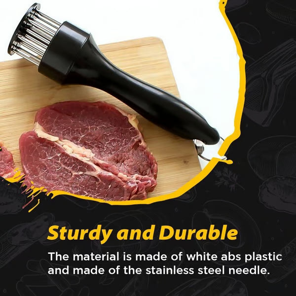 🥩 Stainless-Steel 21-Blade Meat Tenderizer
