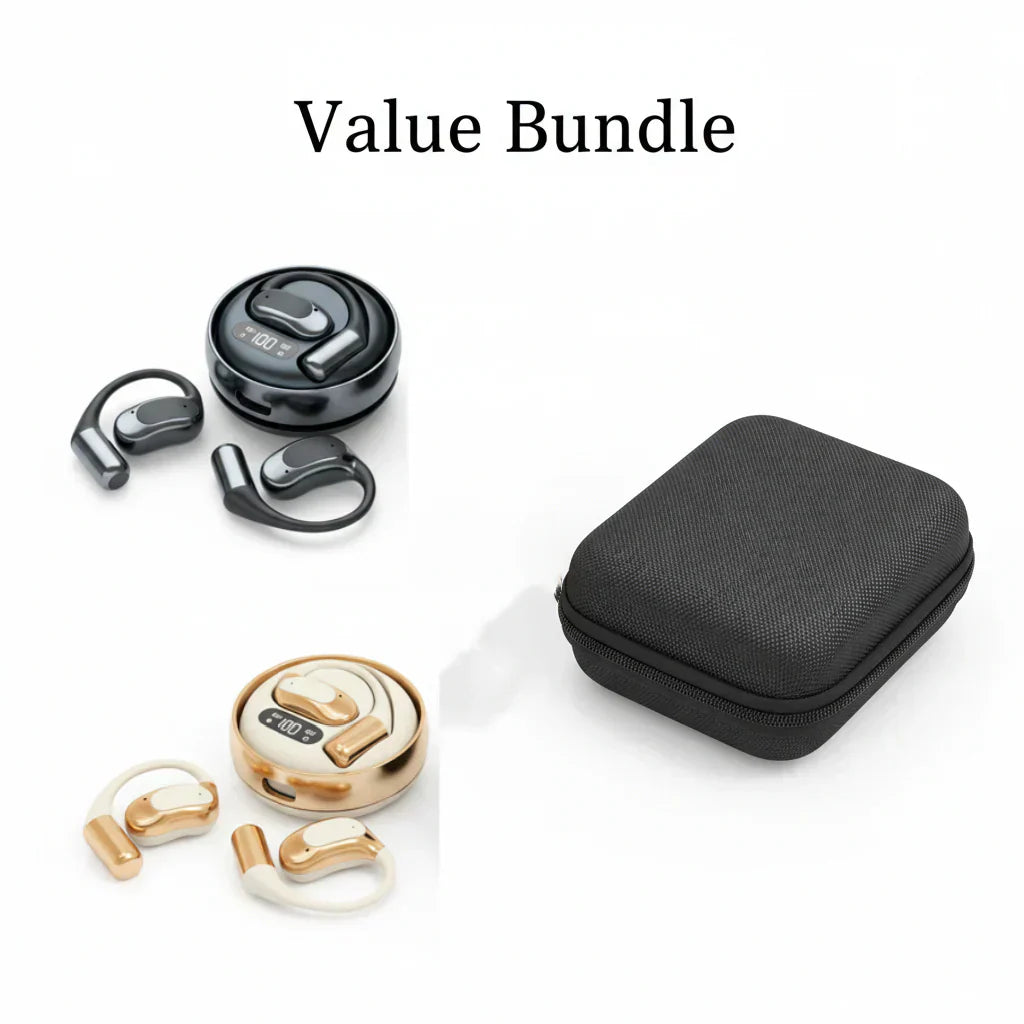 ⏳Limited time offer!🎧 Open-ear headphones with 72-hour battery life, secure fit for workouts and commutes ✨