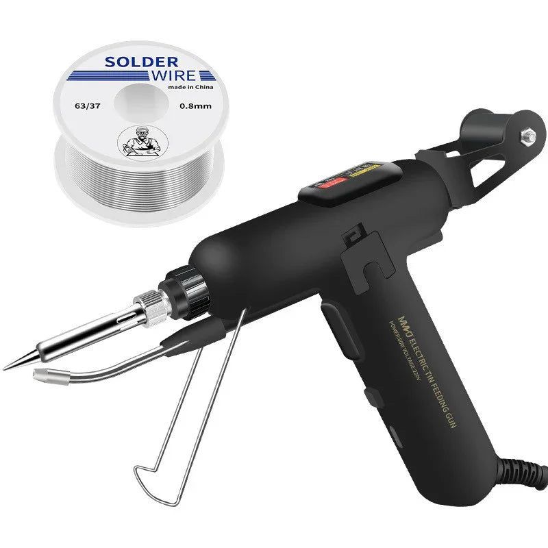 Electric soldering gun with solder wire spool, premium auto tool from clarioy