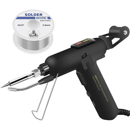 Electric soldering gun with solder wire spool, premium auto tool from clarioy