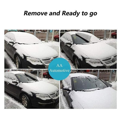 ❄️☀️ 50% OFF! Windshield Anti-Snow & Anti-Frost Cover with Mirror Protection – Ready-to-Drive in Any Weather!🔥