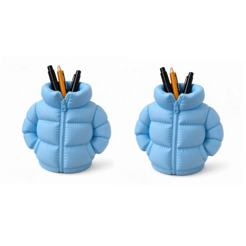 ✏️ 3D-Printed Puffer-Jacket Pen Holder