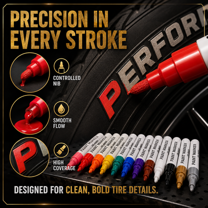 Oil-Based Waterproof Tire Marker Pen