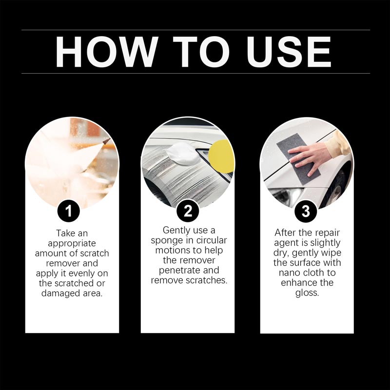 🎁Hot sale ✨Car Scratch Remover Wax with Nano Cloth