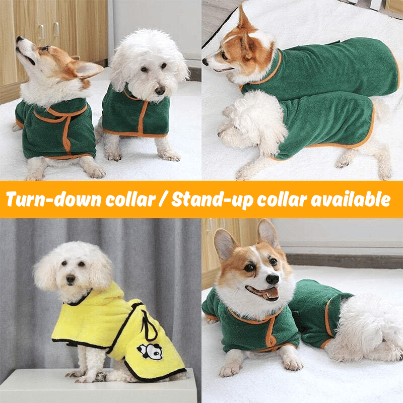 🐶LAST DAY SALE 50% OFF💦 Super Absorbent Quick-drying Pet Dog Bathrobe🐾