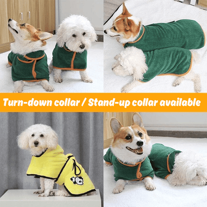 🐶LAST DAY SALE 50% OFF💦 Super Absorbent Quick-drying Pet Dog Bathrobe🐾