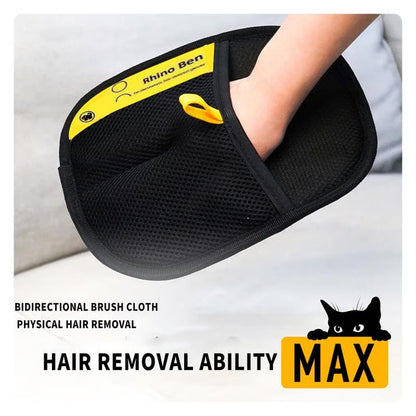 🔥2026 Hot Sale 50% OFF✨⚡ 50K+ SOLD! 🎁Reusable Electrostatic Pet Hair Removal Glove - Works on Clothes, Couch, Car & All Fabric Surfaces