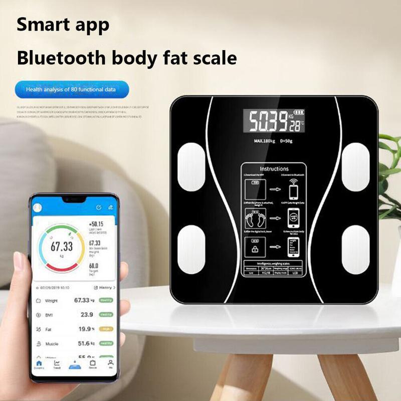 ⏳LAST DAY SALE 50% OFF🔥Smart BMI Digital Wireless Weight Scales with LCD Display