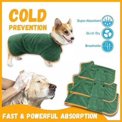 🐶LAST DAY SALE 50% OFF💦 Super Absorbent Quick-drying Pet Dog Bathrobe🐾