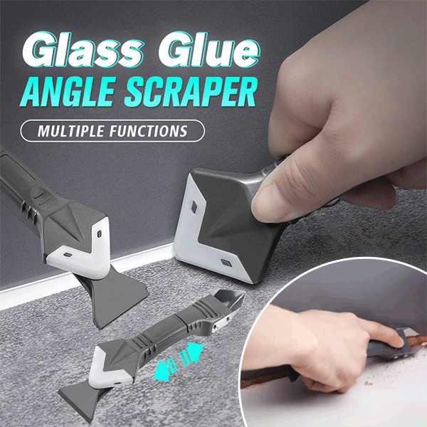 🛠️ 3-in-1 Silicone & Stainless Steel Caulk Scraper Tool