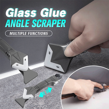 🛠️ 3-in-1 Silicone & Stainless Steel Caulk Scraper Tool