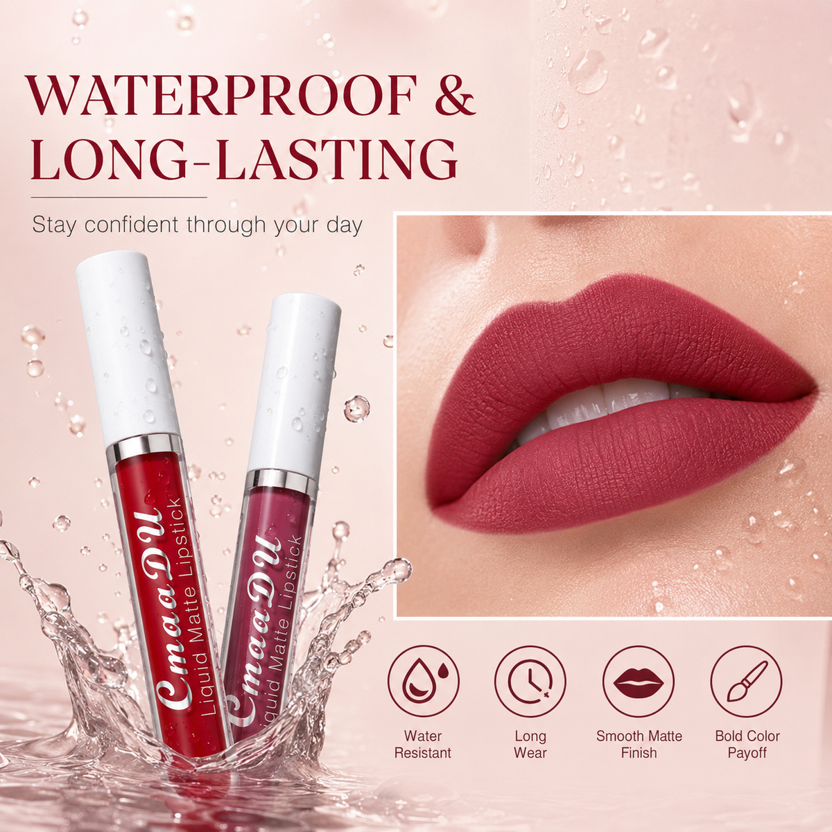 💋 10-Color Matte Liquid Lip Set