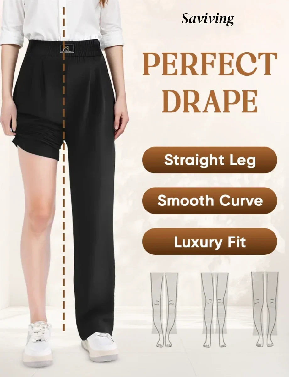 👖Three Lengths Available🌷LAST DAY SALE 50% OFF!!💥Perfect Drape High Rise Pull-On Stretch Pants
