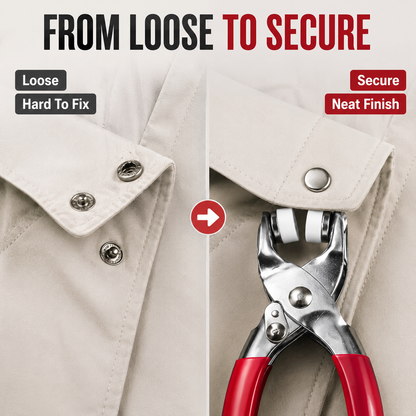 Hand Press Invisible Snap Fastener Installation Tool