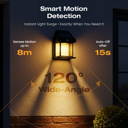 ☀️ 50% OFF NOW! 🌙 Solar Powered Wall Light – Motion Sensor & Weatherproof 🏡