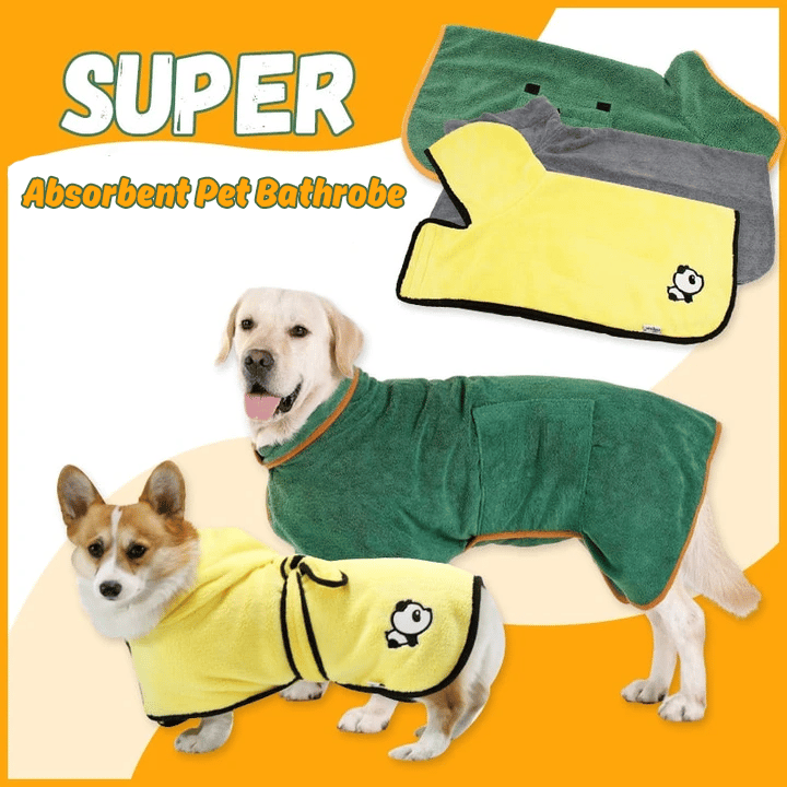 🐶LAST DAY SALE 50% OFF💦 Super Absorbent Quick-drying Pet Dog Bathrobe🐾
