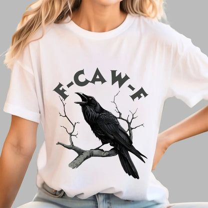 🏆LAST DAY SALE: Only $24.99!🔥 Humorous Crow Graphic T-Shirt – Say It With a Caw!