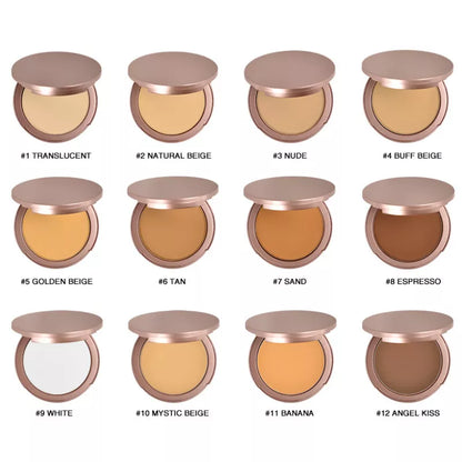 💜LAST DAY -BUY 1 GET 1 FREE💜⚡50K+ SOLD!✨Oil-Control Setting Compact Powder Foundation