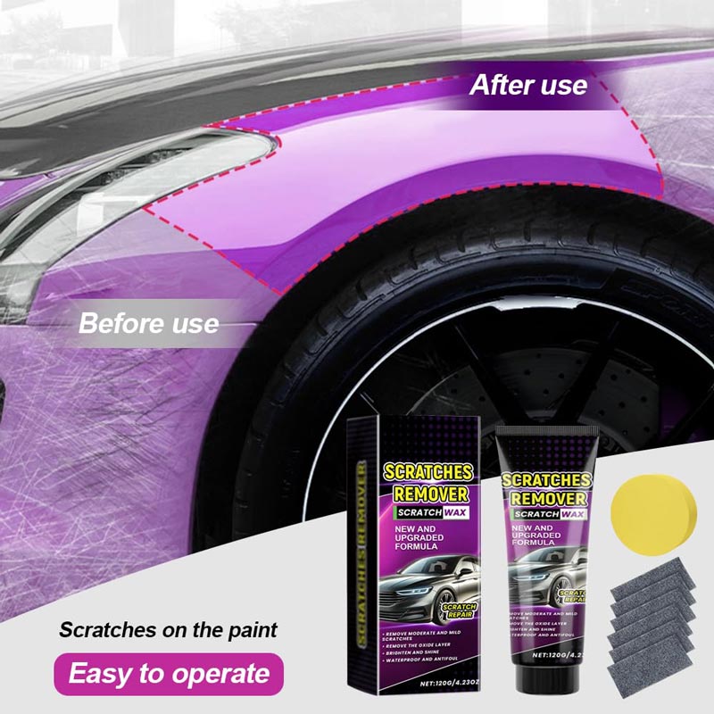 🎁Hot sale ✨Car Scratch Remover Wax with Nano Cloth
