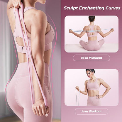 🎁Final Hours Flash Sale $22.99!!⚡Figure 8 TPE Resistance Bands – Yoga & Gym Training Gear