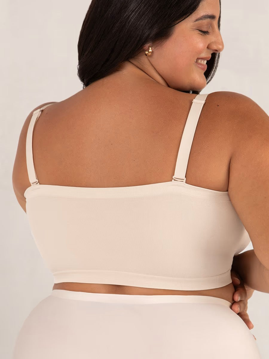 ⛱️Last day: 50% off for a limited time🤩🔥Convertible Strapless Bandeau Bra with Wireless Comfort, Anti-Slip Grip & Removable Straps